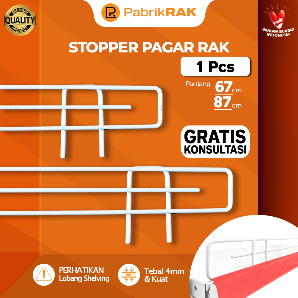 Stopper Pagar Pembatas Rak