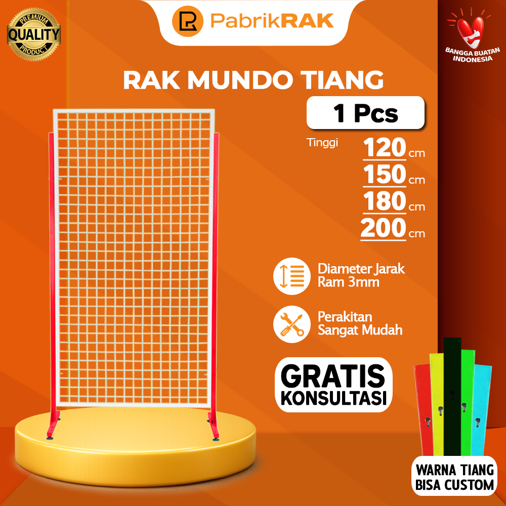 Rak Mundo Rak Backmesh Tiang